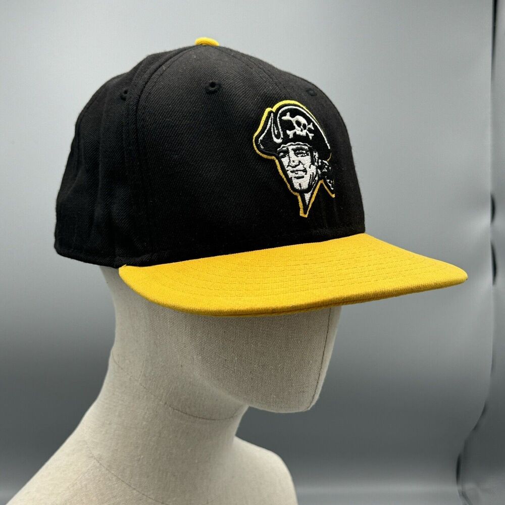 Pittsburgh Pirates New Era Cooperstown Baseball Hat Black Fitted 7 3/8 59Fifty